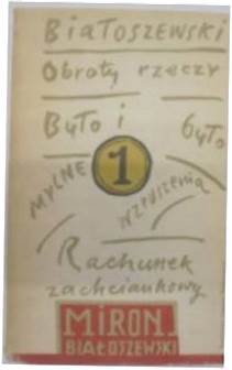 Obroty rzeczy. Rachunek zachciankowy. -