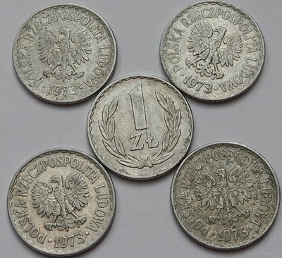 1 zł złoty 1973 z obiegu piękne