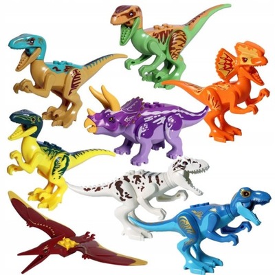 Zabawki modele dinozaurów Jurassic World 8 PCS