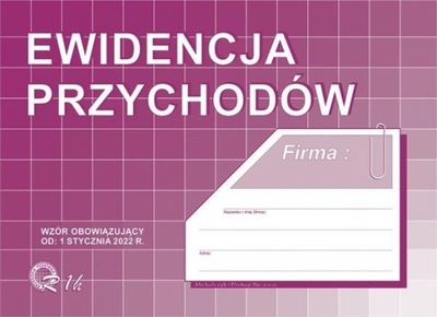 EWIDENCJA PODATKOWA FORMAT Michalczyk Dokument WYSOKA Jakość Wydruku Bloku