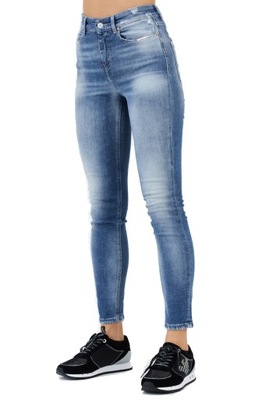 GUESS niebieskie jeansy damskie SKINNY HIGH 25/29