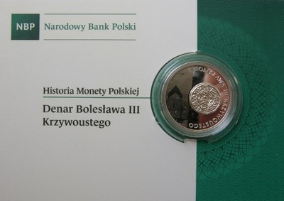 10 złotych 2014 r. - Denar Bolesława Krzywoustego