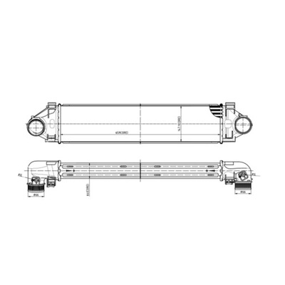 RADUADOR AIRE DE CARGA HART 620 795  