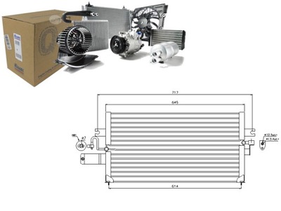 NISSENS KONDENSATORIUS KONDICIONAVIMO NISSAN PRIMERA 1.6 