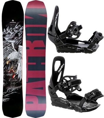 Deska snowboardowa Pathron Legend 157cm Wide + wiązania S230 Black