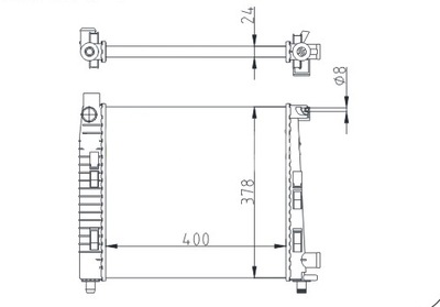 РАДІАТОР DB W168 A 140 97-