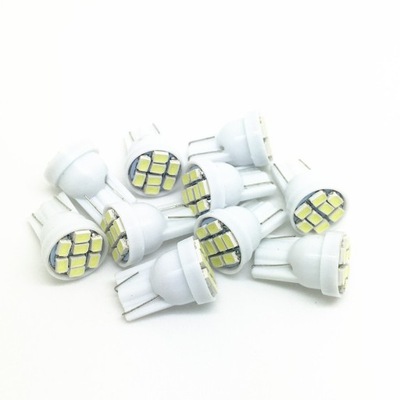 10X ЛАМПОЧКА 8 LED (СВЕТОДИОД ) SMD W5W T10 REJESTRACJA POSTOJÓWKA