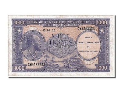 Banknot, Republika Demokratyczna Konga, 1000 Franc