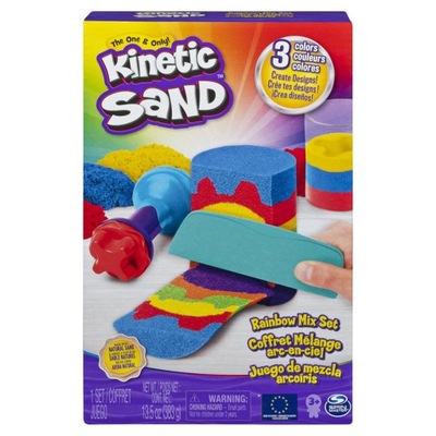 Kinetic Sand Zestaw Tęczowych narzędzi 383g