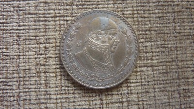 1 PESO 1960 rok- Meksyk-srebro