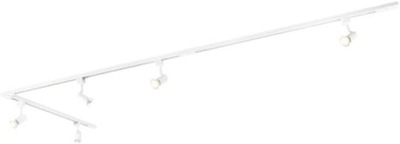 Qazqa system szynowy z 5 reflektorami 1-fazowymi biały GU10 Ż748