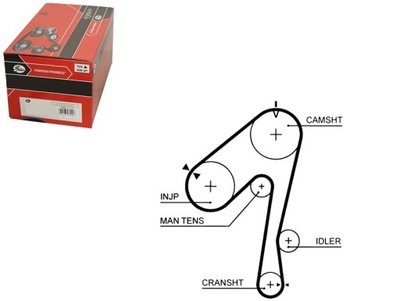 Ремень распределительного вала nissan laurel patrol gr iv patrol i фото №1