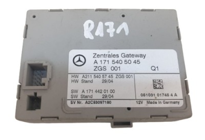 Mercedes slk r171 модуль блок керування шлюз a1715405045 oryg фото №1