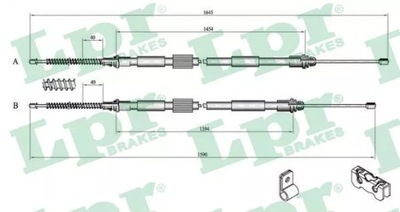 CABLE HAM. FORD KA 03- /BEBNY/ C0259B LPR CABLE  