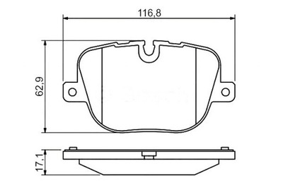 Bosch гальмівні колодки гальмівні land rover range rover iii фото №1