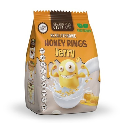 Jerry Honey Rings - Płatki śniadaniowe 375g