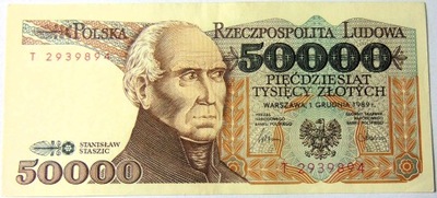 1993 50000 zł złotych Staszic seria T