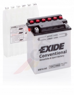 АККУМУЛЯТОР EXIDE EB14-A2 YB14-A2 СУХОЙ 14AH 12V L+