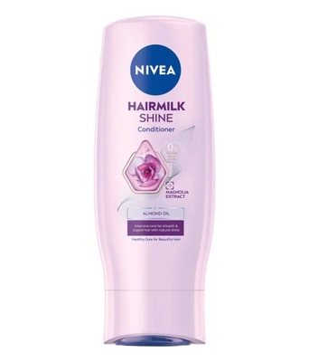 NIVEA Hairmilk Natural Shine odżywka do włosów 200ML z olejkiem migdałowym