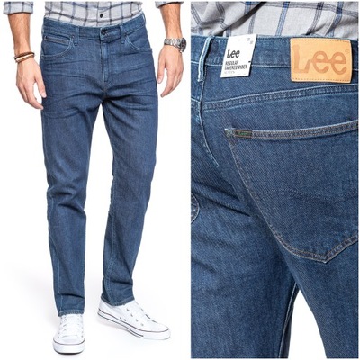 Męskie spodnie jeansowe proste Lee AUSTIN W36 L30