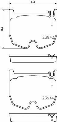 KLOCEK DE FRENADO KIT PARTE DELANTERA MERCEDES CLS (C219), E T-MODEL (S211), E  