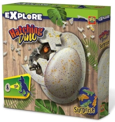 Zabawa kreatywna - wylęganie dinozaura z jajka