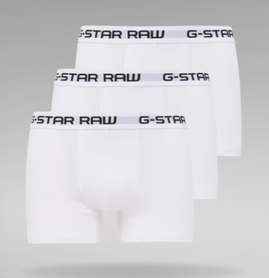 G-STAR RAW 3 PAK BOKSEREK MĘSKICH BIAŁYCH S SXD