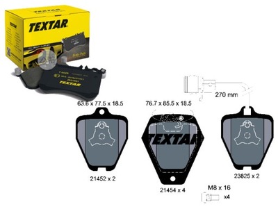 КОЛОДКИ ТОРМОЗНЫЕ VW ПЕРЕД A6 97- TEXTAR