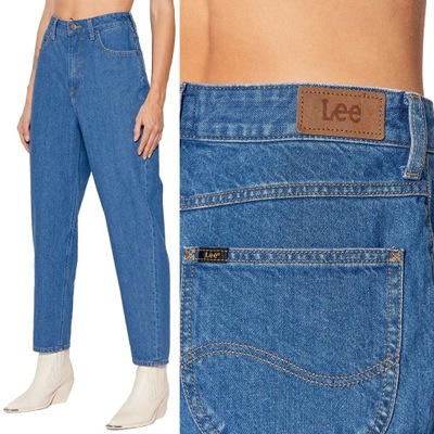 Lee STELLA TAPERED WYSOKI STAN MOM JEANS W27 L31