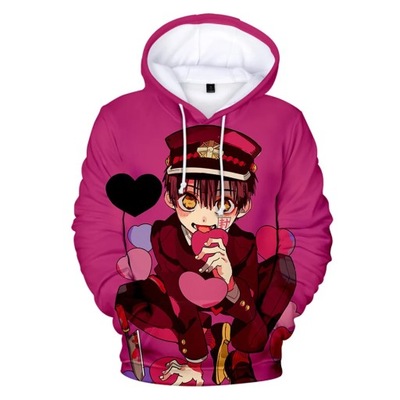 Bluza Bluzy z kapturem Hanako Kun Anime 3D bluza z nadrukiem Harajuku obsze