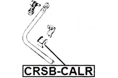 Febest резиновый элемент стабилизатора dodge задняя caliber 2006-2 фото №1