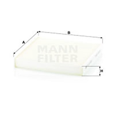 ФИЛЬТР, ВЕНТИЛЯЦИЯ СТОРОНЫ ПАССАЖИРА MANN-FILTER CU 22 029