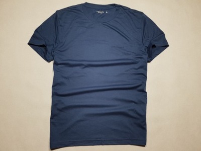 ABERCROMBIE FITCH granatowy t-shirt chest log XXL