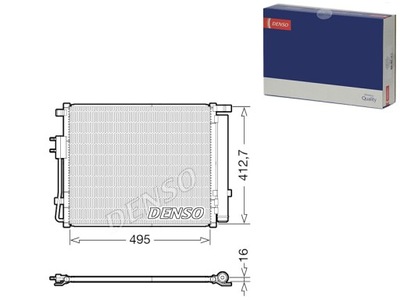 KONDENSATORIUS KONDICIONAVIMO HYUNDAI GRAND SANTA FE SANTA FE III 2.0D 2.2D 