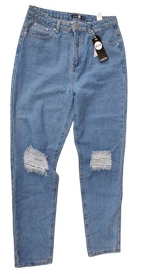 Boohoo spodnie jeansowe dziury 40 NOWE