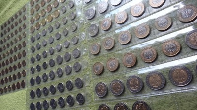 Zestaw monet obiegowych 227 szt. 1990 - 2024