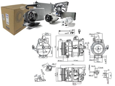 D856BD NISSENS KOMPRESORIUS KONDICIONAVIMO TINKA DO: JAGUAR XF I, XJ, XK II 2.7 