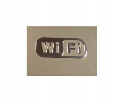 Naklejka logo WiFi Metal Edition 30 x 20 mm 223
