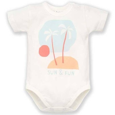 Pinokio Body krótki rękaw ecru Sun and Fun r.62