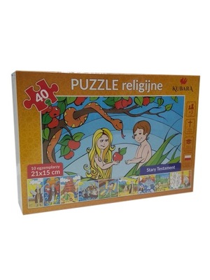 Puzzle religijne STARY TESTAMENT (10 PLANSZ PO 40 elementów) 21x15cm