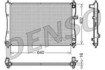 DENSO РАДИАТОР ДВИГАТЕЛЯ MITSUBISHI COLT VI SMART F