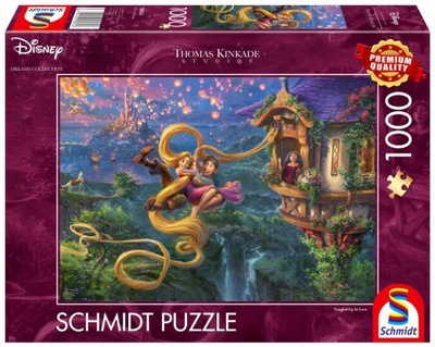 PUZZLE 1000 PQ T. KINKADE ROSZPUNKA ZAPLĄTANI W MIŁOŚCI 113367