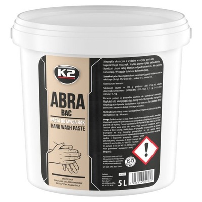 K2 ABRA PASTA DO MYCIA RĄK JAK BHP 5 LITRÓW