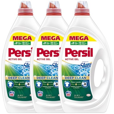 Żel do prania Persil Deep Clean Active Freshness by Silan 264 prań 3x 3,96l