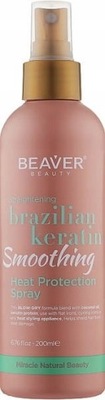 Beaver BRAZILIAN KERATIN HEAT TERMICZNY MEGA WYGŁADZAJĄCY SPRAY 200 PROM !!