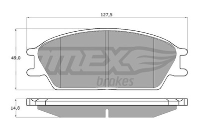 TOMEX BRAKES TRINKELĖS STABDŽIŲ HYUNDAI GETZ 02-09 PRIEK. 