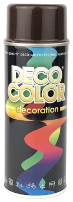 LAKIER FARBA W SPREJU PLASTIKU METALU BRĄZOWY 8017