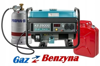Agregat prądotwórczy hybryda Benzyna Gaz K&S
