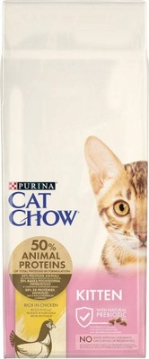 Purina Cat Chow Kitten chicken karma dla kociąt 15kg