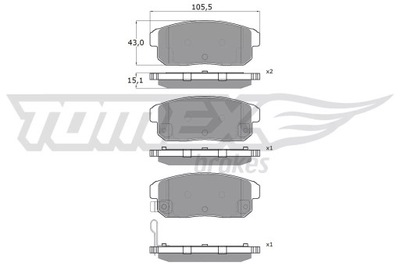 КОЛОДКИ HAM.MAZDA RX8 03- ЗАДНІЙ